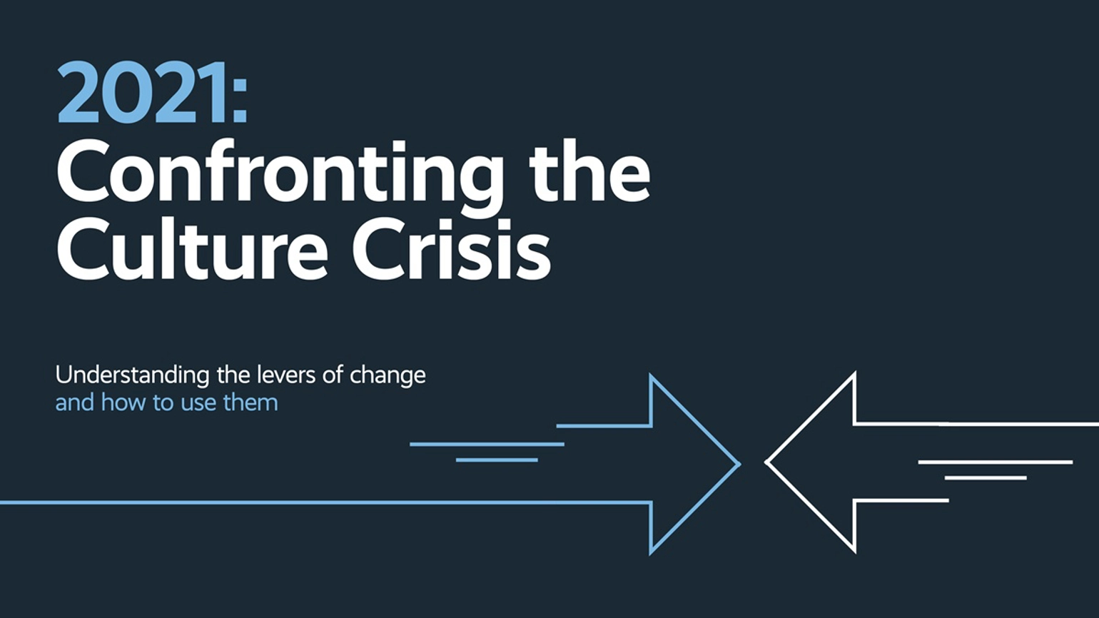 Confronting The Culture Crisis (1)