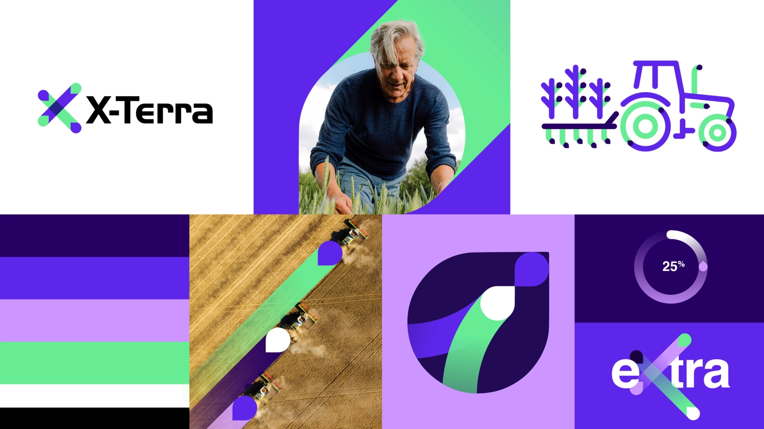 The design system of Syngenta X-Terra with colour, icon and logo